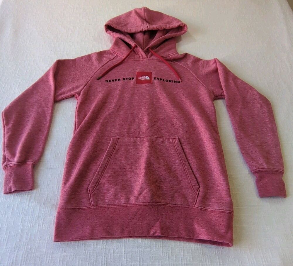 The North Face Never Stop Exploring Hoodie Sweatshirt red Women's XS